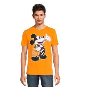 DISNEY MICKEY MOUSE SKELETON HALLOWEEN T-SHIRT MENS SIZE SMALL